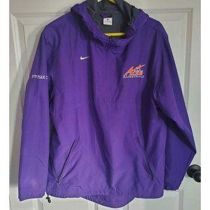 Women's Nike Small/Petite Evansville Purple Aces Basketball Pullover w/Zipper Cl